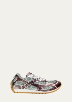 Bottega VenetaMen's Orbit Technical Fishnet Sneakers