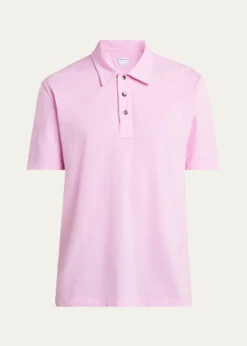 Bottega VenetaMen's Pique Classic Polo Shirt