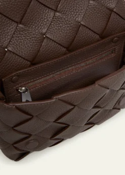 Bottega VenetaMen's Small Intreccio Leather Crossbody Bag