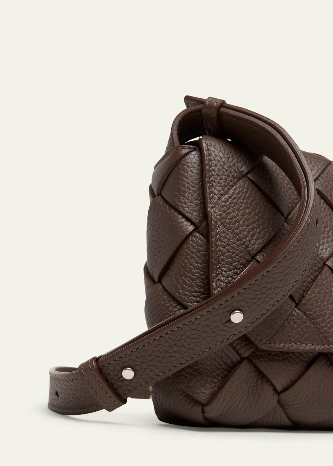 Bottega VenetaMen's Small Intreccio Leather Crossbody Bag