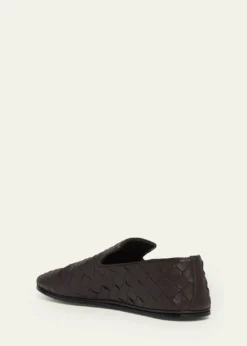 Bottega VenetaMen's Sunday Intrecciato Degrade Leather Slippers