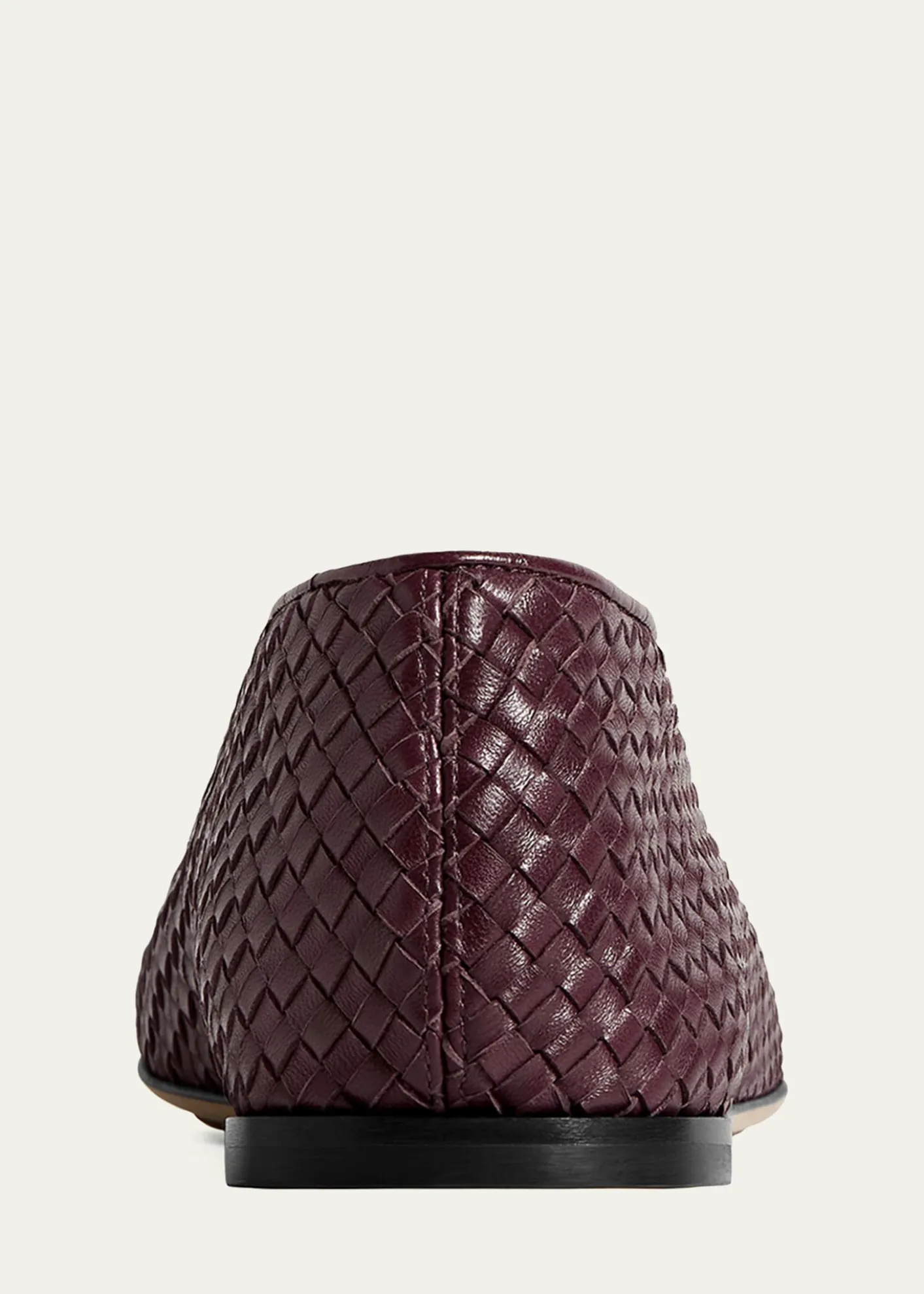 Bottega VenetaMicro Woven Nappa Leather Ballerina Flats