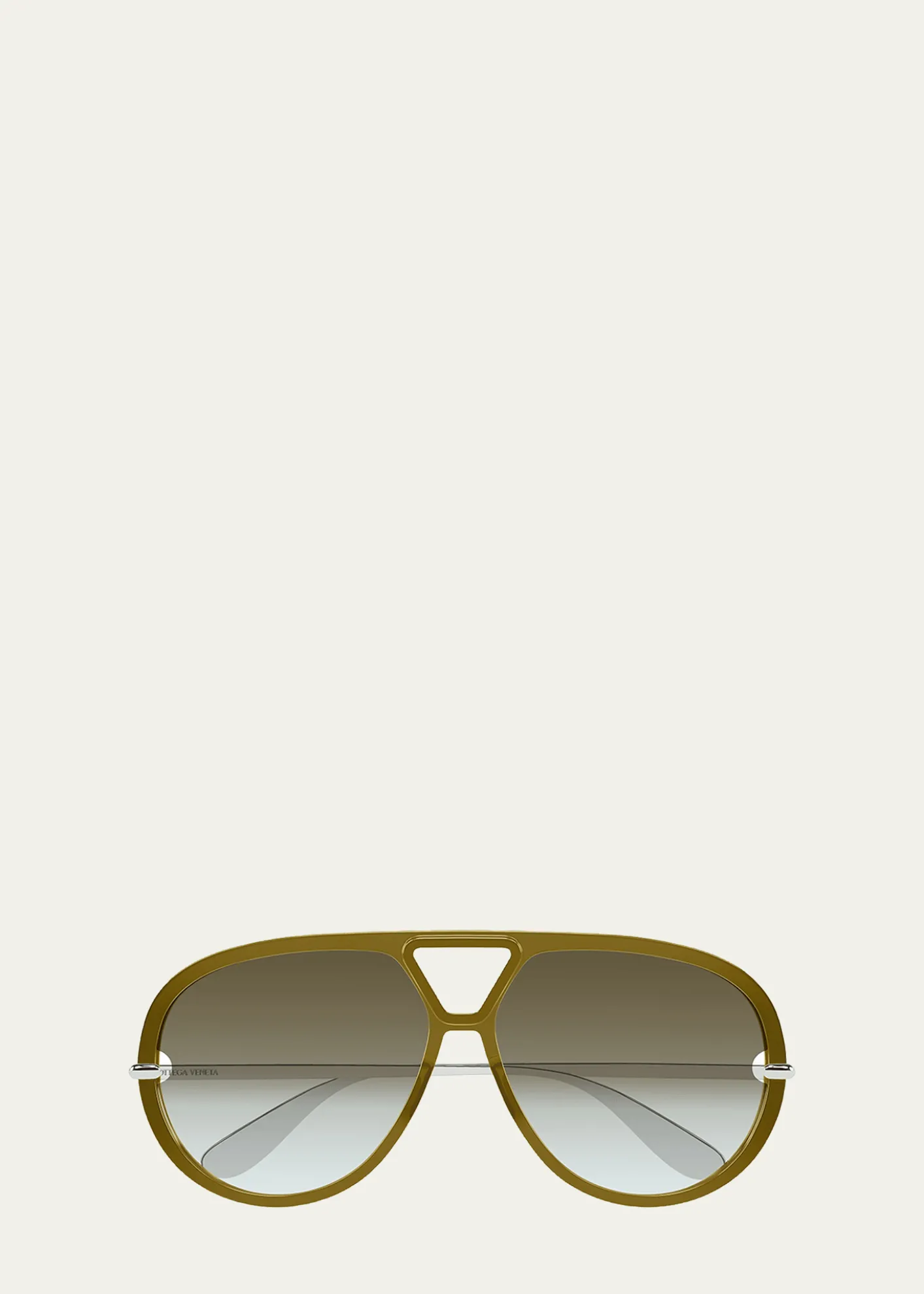 Bottega Veneta63mm Acetate & metal Aviator Sunglasses