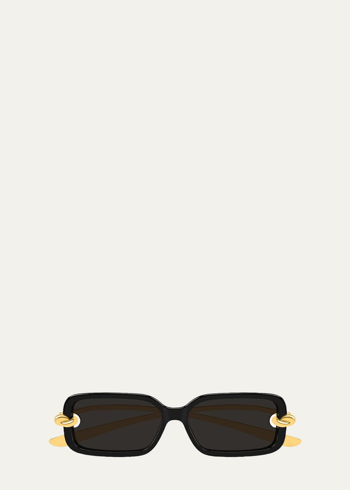 Bottega Veneta56mm Acetate & Metal Rectangular Sunglasses