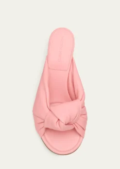 Bottega Veneta35mm Cherry Knotted Leather Mule Sandals
