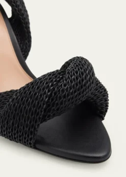 Bottega Veneta90mm Grace Crochet Leather Sandals