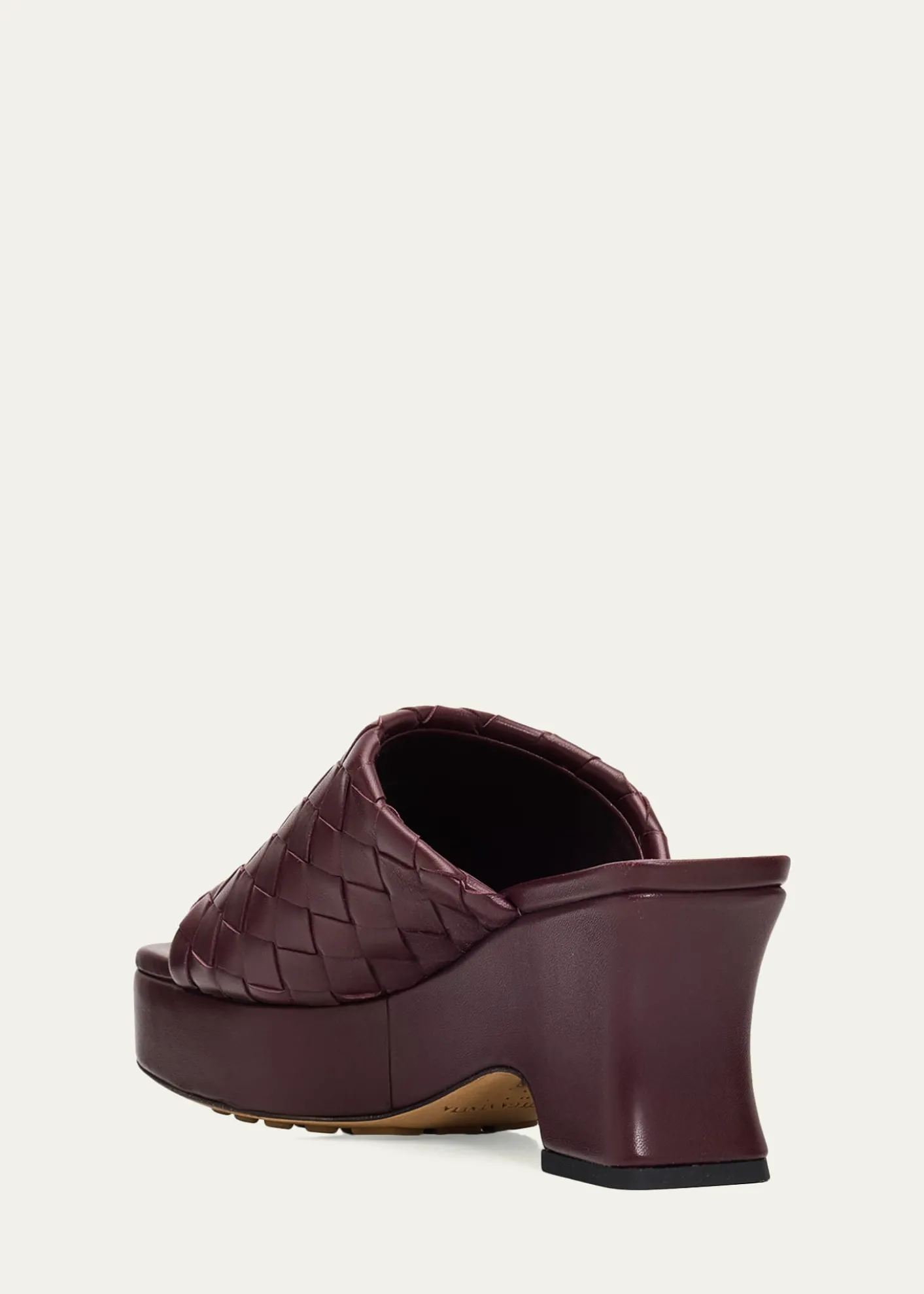 Bottega Veneta70mm Rosita Intrecciato Leather Wedge Mules
