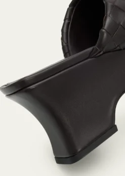 Bottega Veneta70mm Rosita Intrecciato Leather Wedge Mules