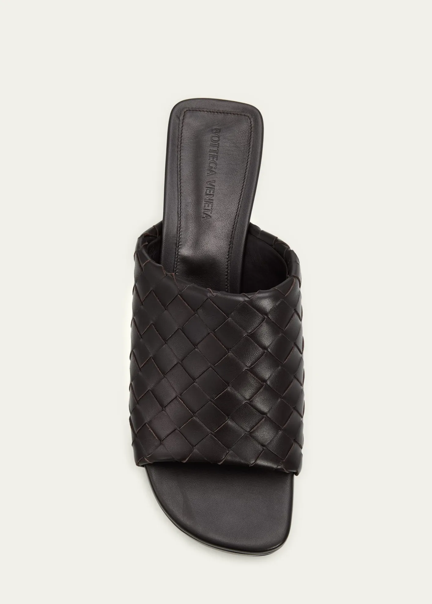 Bottega Veneta70mm Rosita Intrecciato Leather Wedge Mules