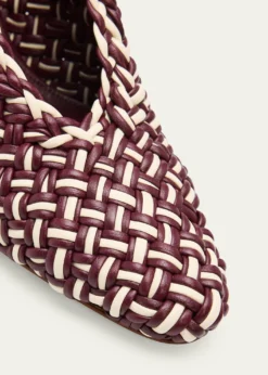 Bottega Veneta90mm Sofia Intrecciato Leather Pumps