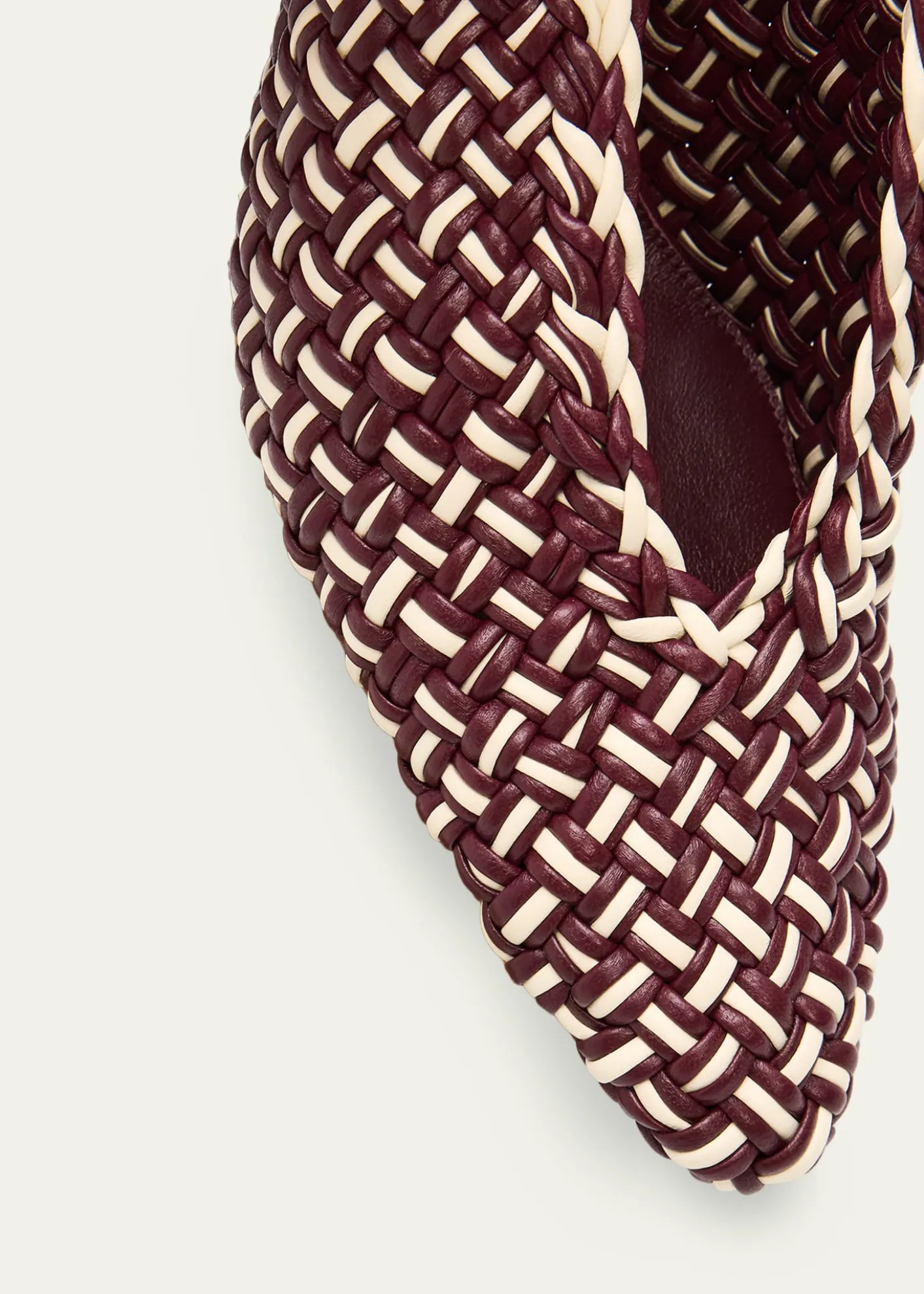 Bottega Veneta90mm Sofia Intrecciato Leather Pumps