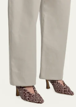 Bottega Veneta90mm Sofia Intrecciato Leather Pumps