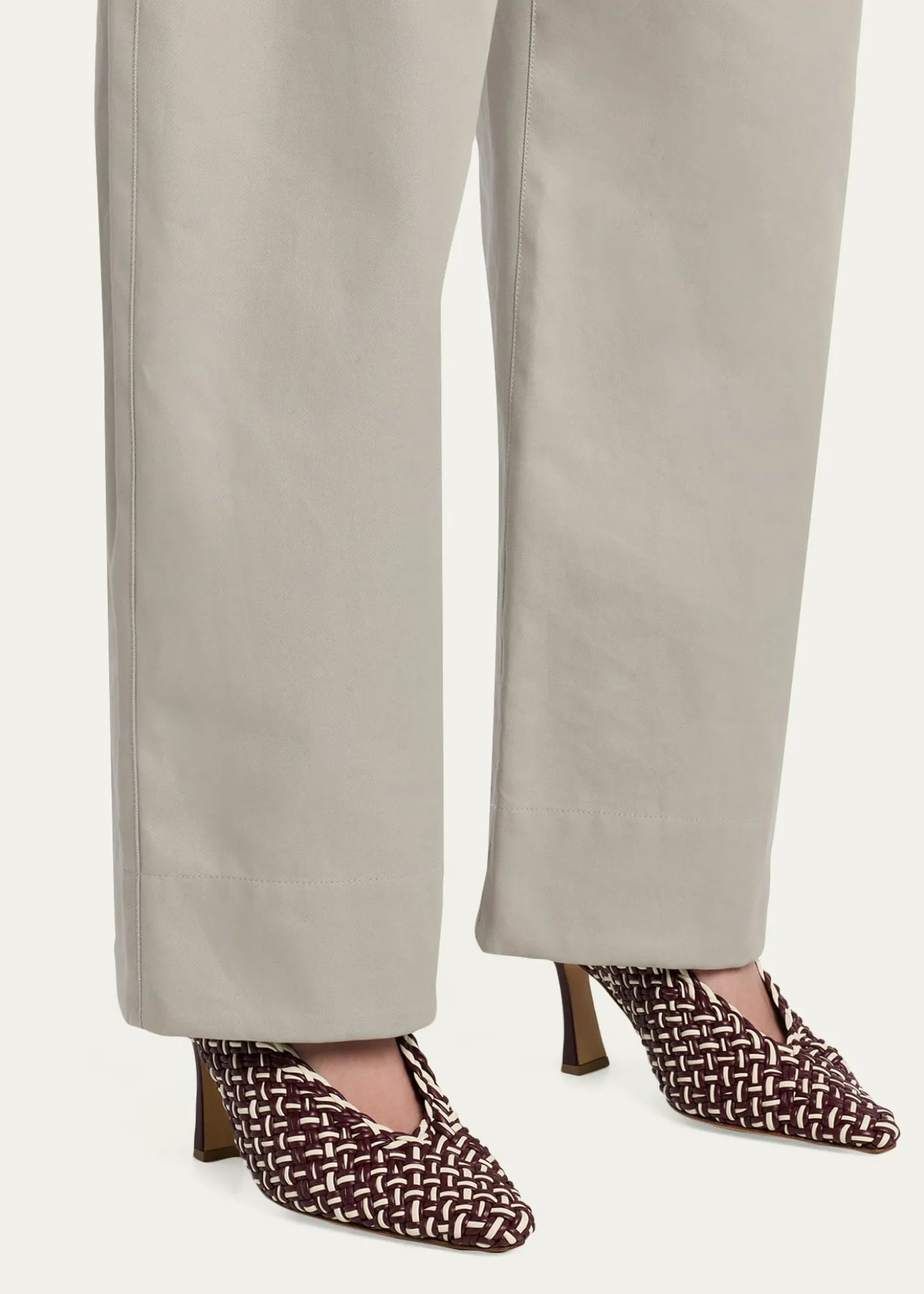 Bottega Veneta90mm Sofia Intrecciato Leather Pumps