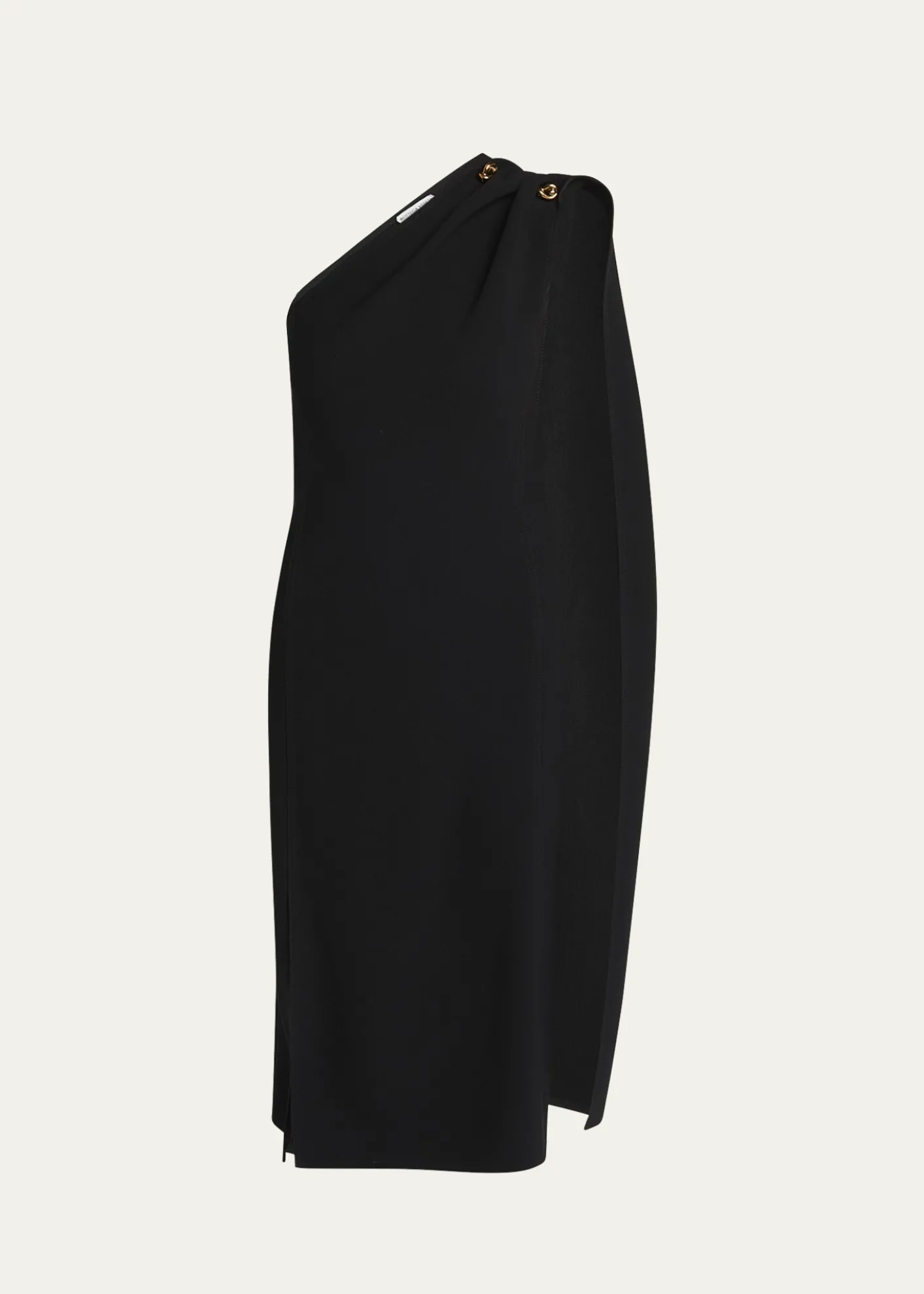 Bottega VenetaOne-Shoulder Drape Slit Dress