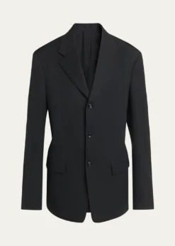 Bottega VenetaOversized Single-Breasted Wool Blazer