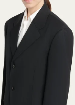 Bottega VenetaOversized Single-Breasted Wool Blazer
