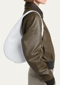 Bottega VenetaOvetto Oval Leather Shoulder Bag