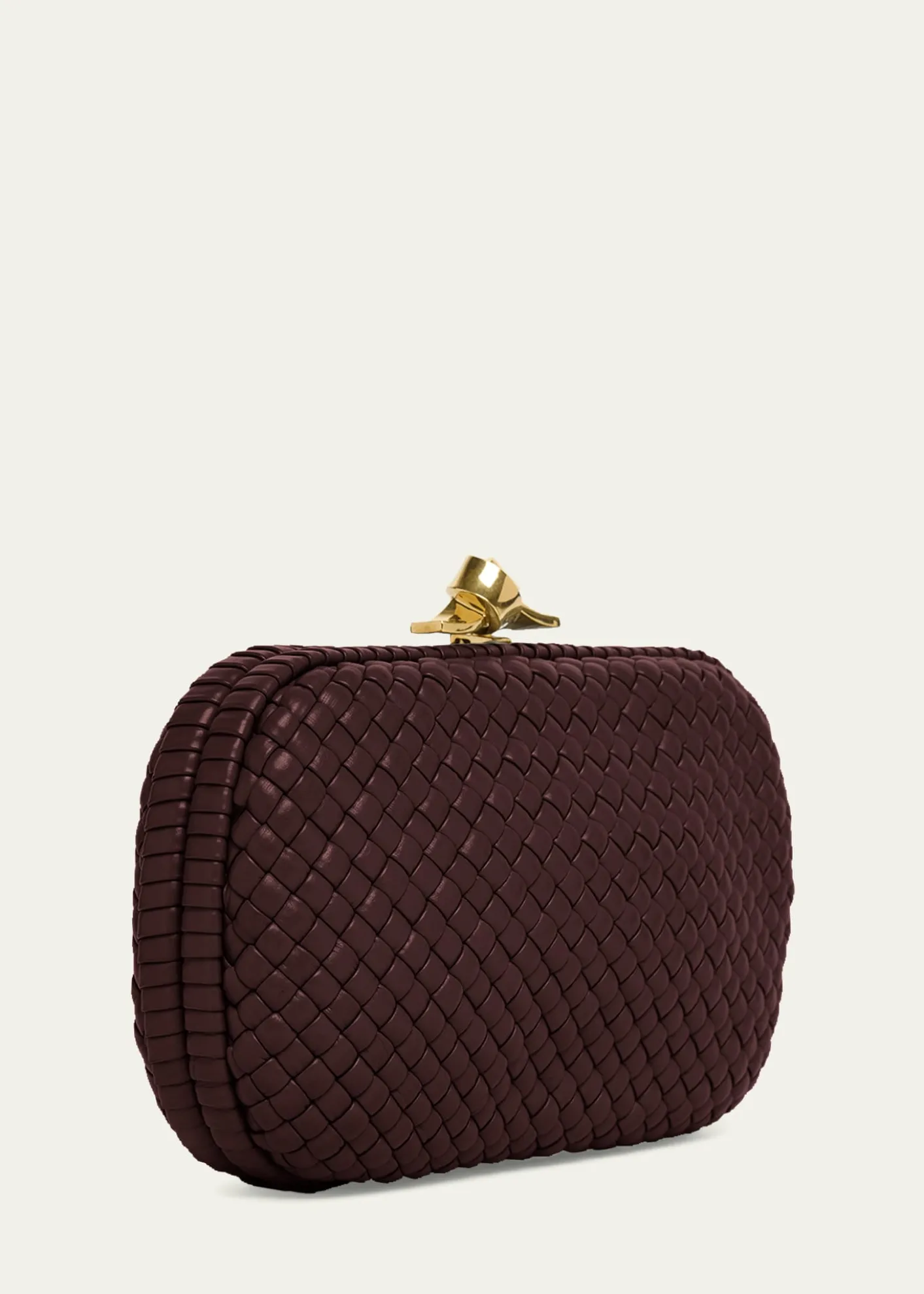 Bottega VenetaPadded Leather Sculptural Knot Clutch Bag