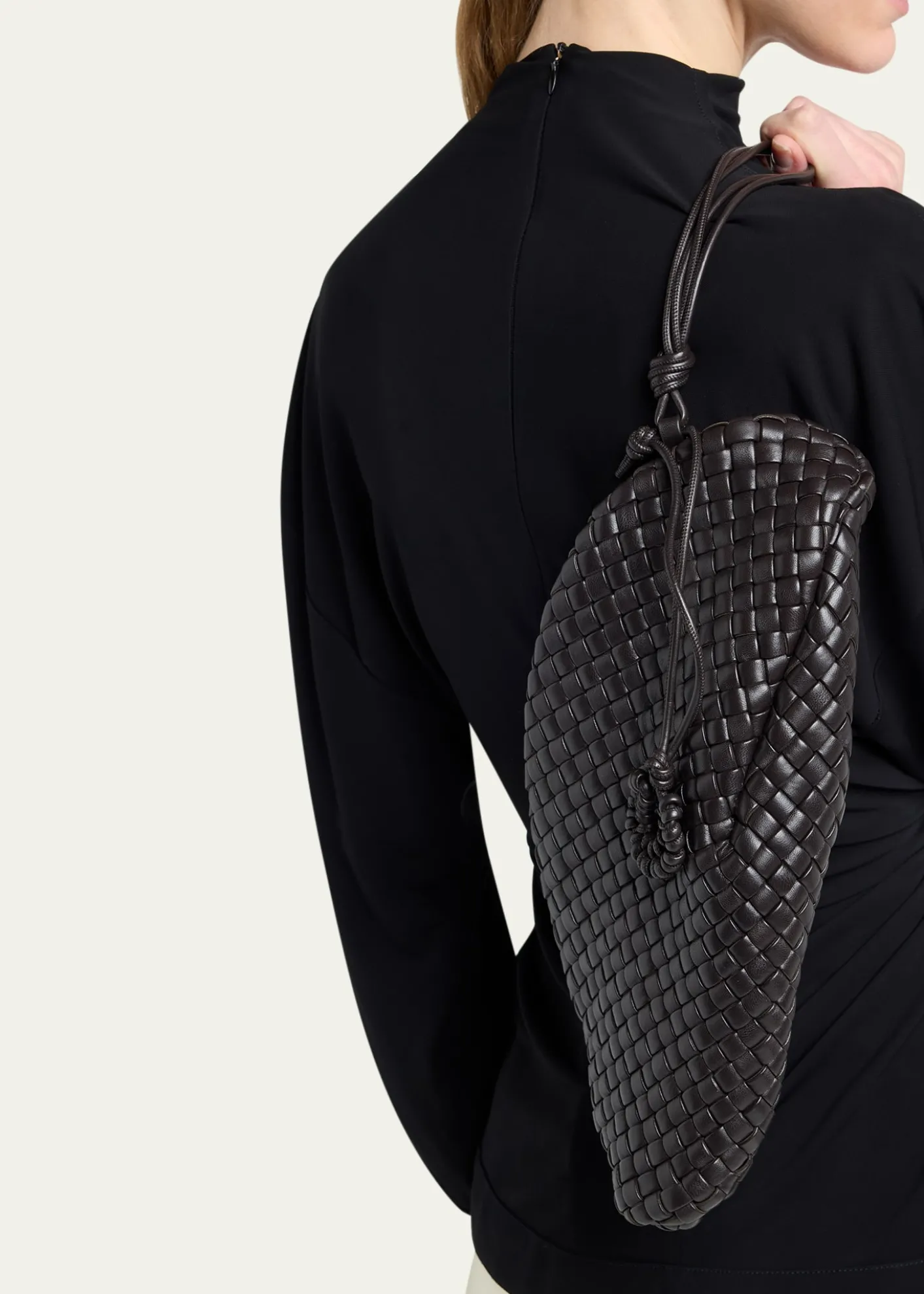 Bottega VenetaPadded Leather Sculptural Clutch Bag