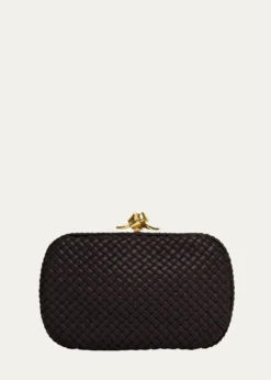 Bottega VenetaPadded Leather Sculptural Knot Clutch Bag