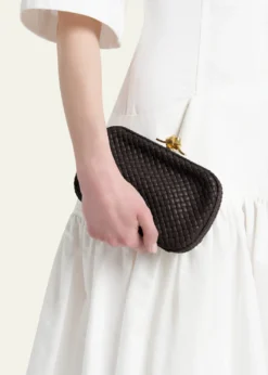 Bottega VenetaPadded Leather Sculptural Knot Clutch Bag