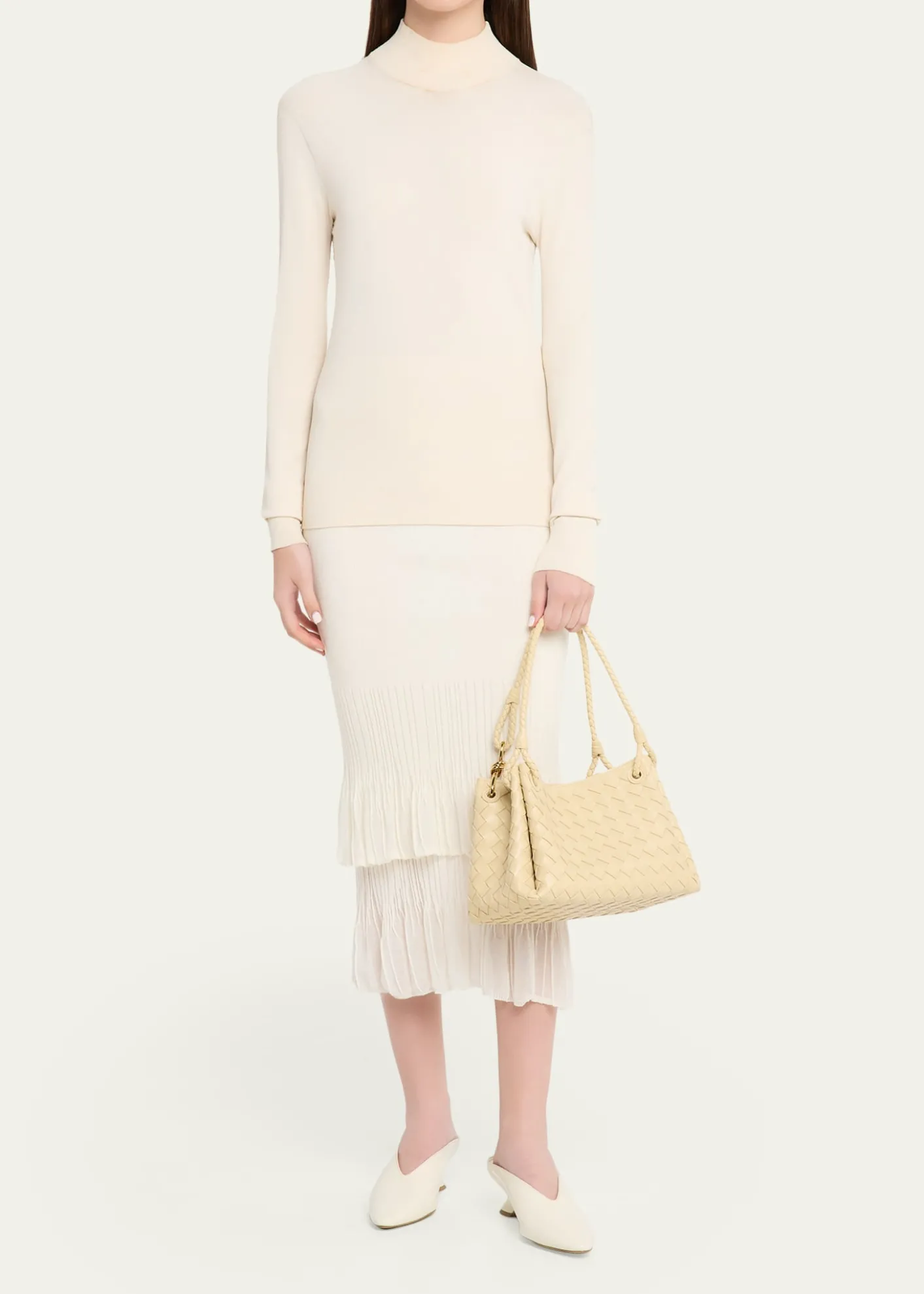 Bottega VenetaParachute Medium Nappa Leather Shoulder Bag