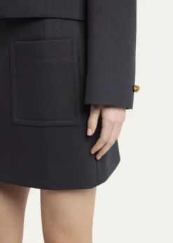 Bottega VenetaPocket Light Structured Cotton Mini Skirt