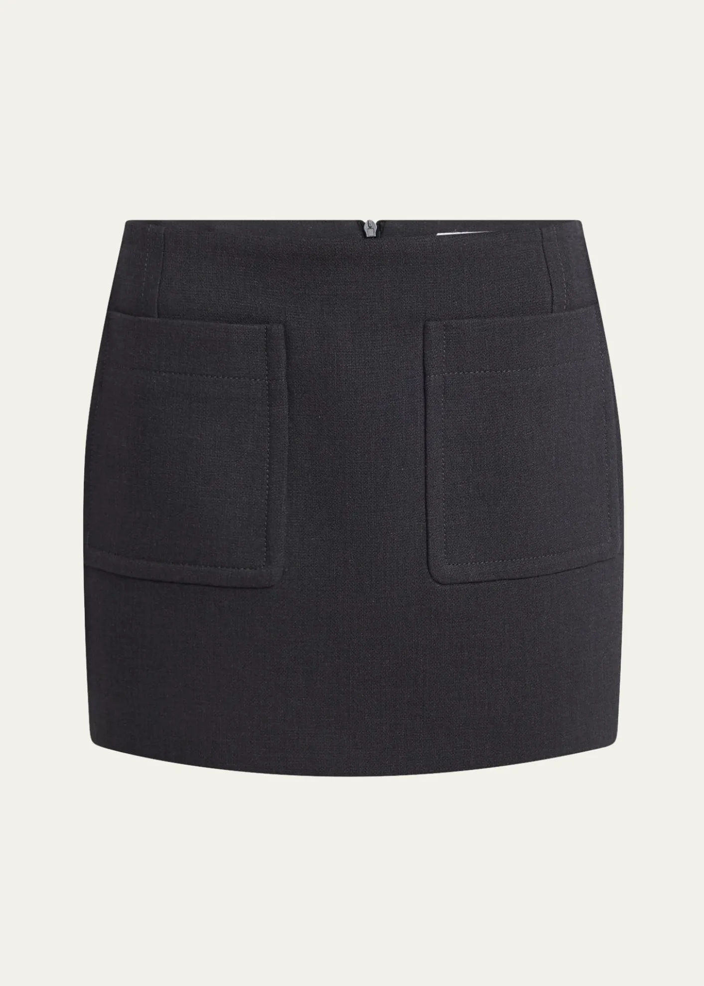 Bottega VenetaPocket Light Structured Cotton Mini Skirt