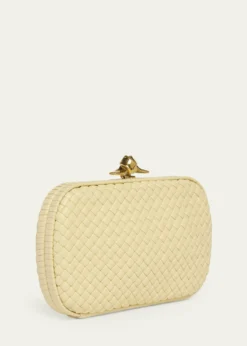 Bottega VenetaPuffy Leather Knot Clutch Bag