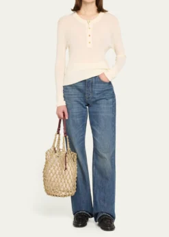 Bottega VenetaSalina Macrame Top Handle Bag