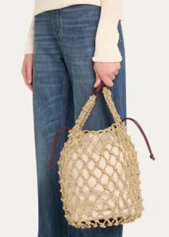 Bottega VenetaSalina Macrame Top Handle Bag