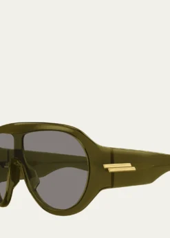 Bottega VenetaShield Acetate Sunglasses