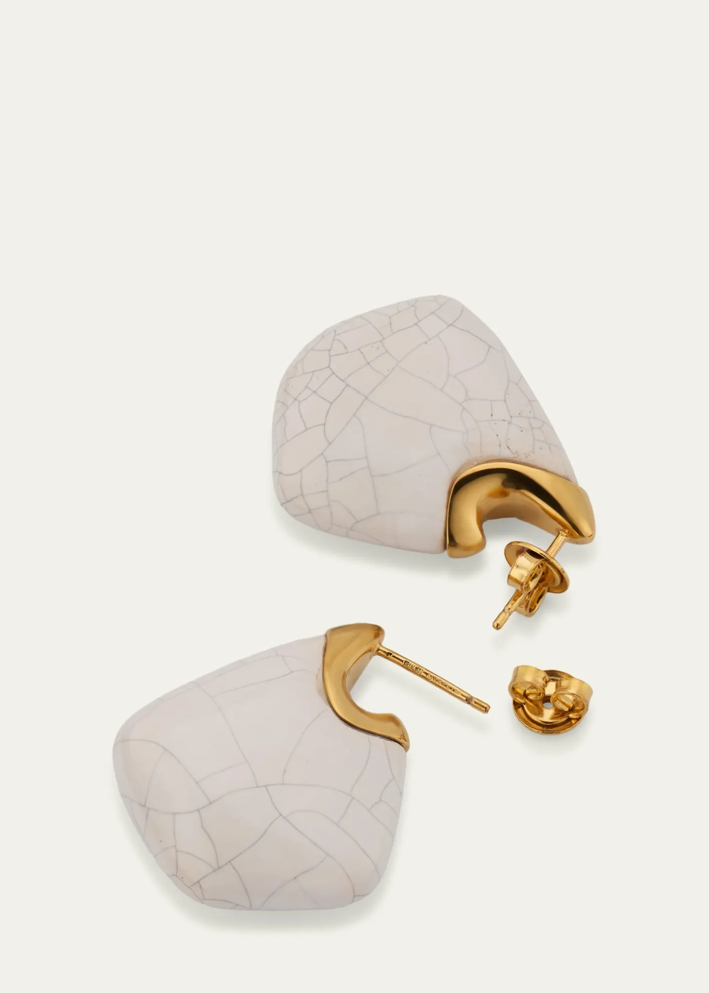 Bottega VenetaSmall Fin Ceramic Earrings