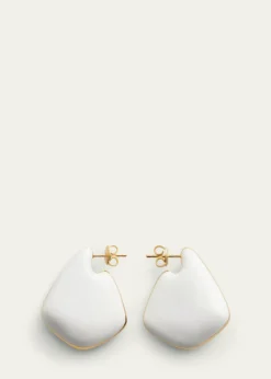 Bottega VenetaSmall Fin Enamel Earrings