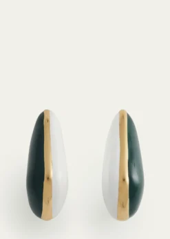 Bottega VenetaSmall Fin Enamel Earrings