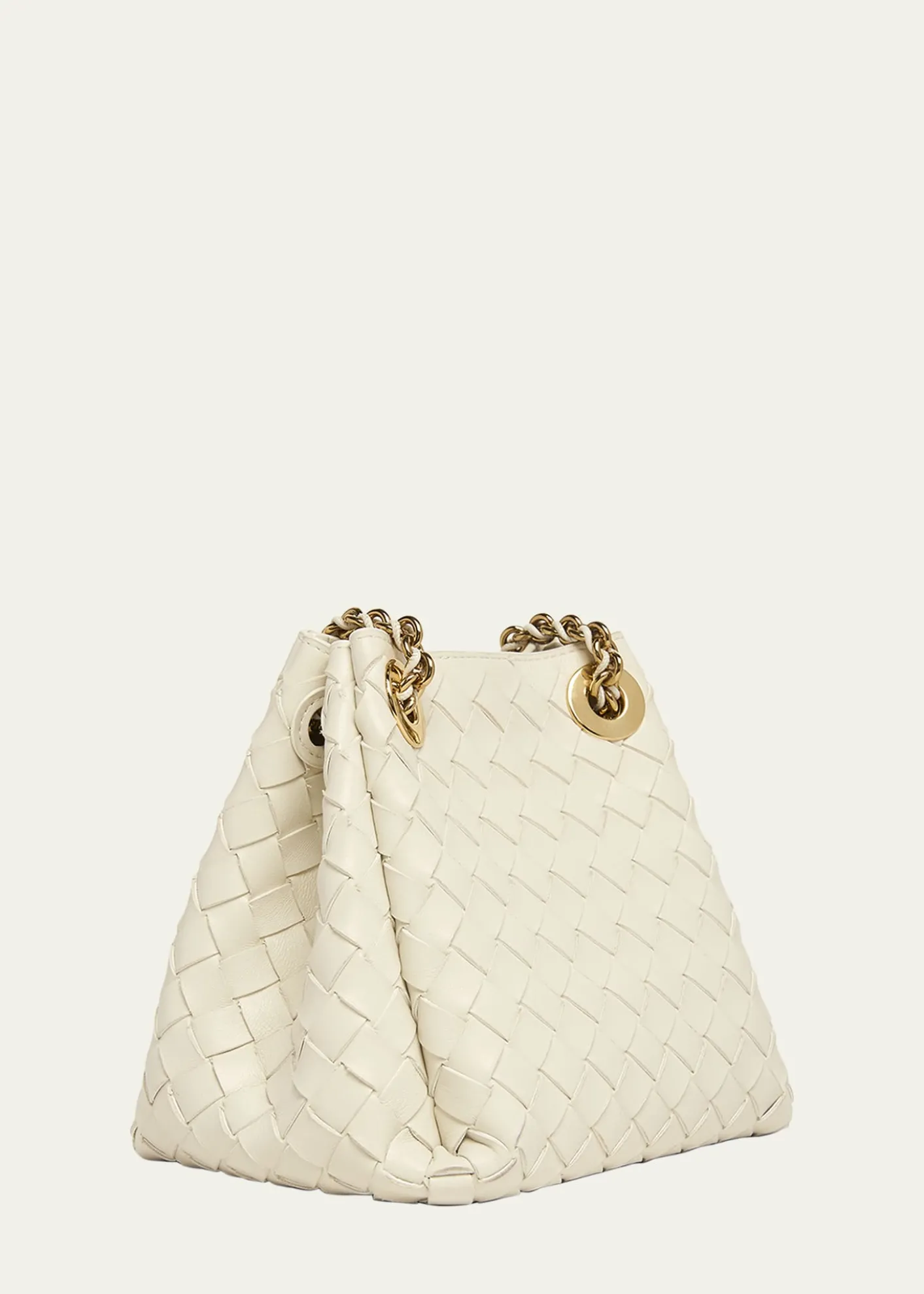 Bottega VenetaSmall Parachute Leather Shoulder Bag