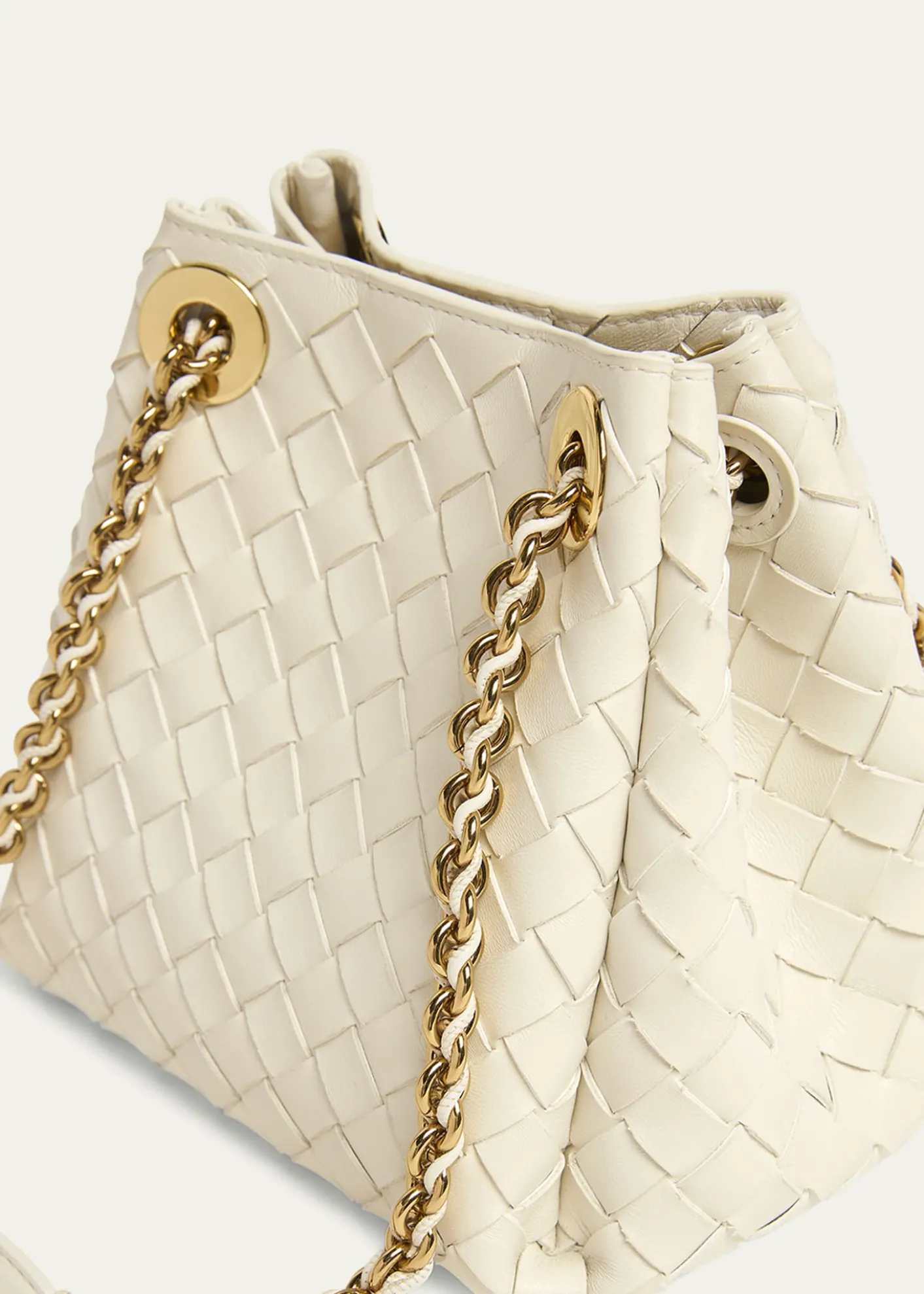 Bottega VenetaSmall Parachute Leather Shoulder Bag