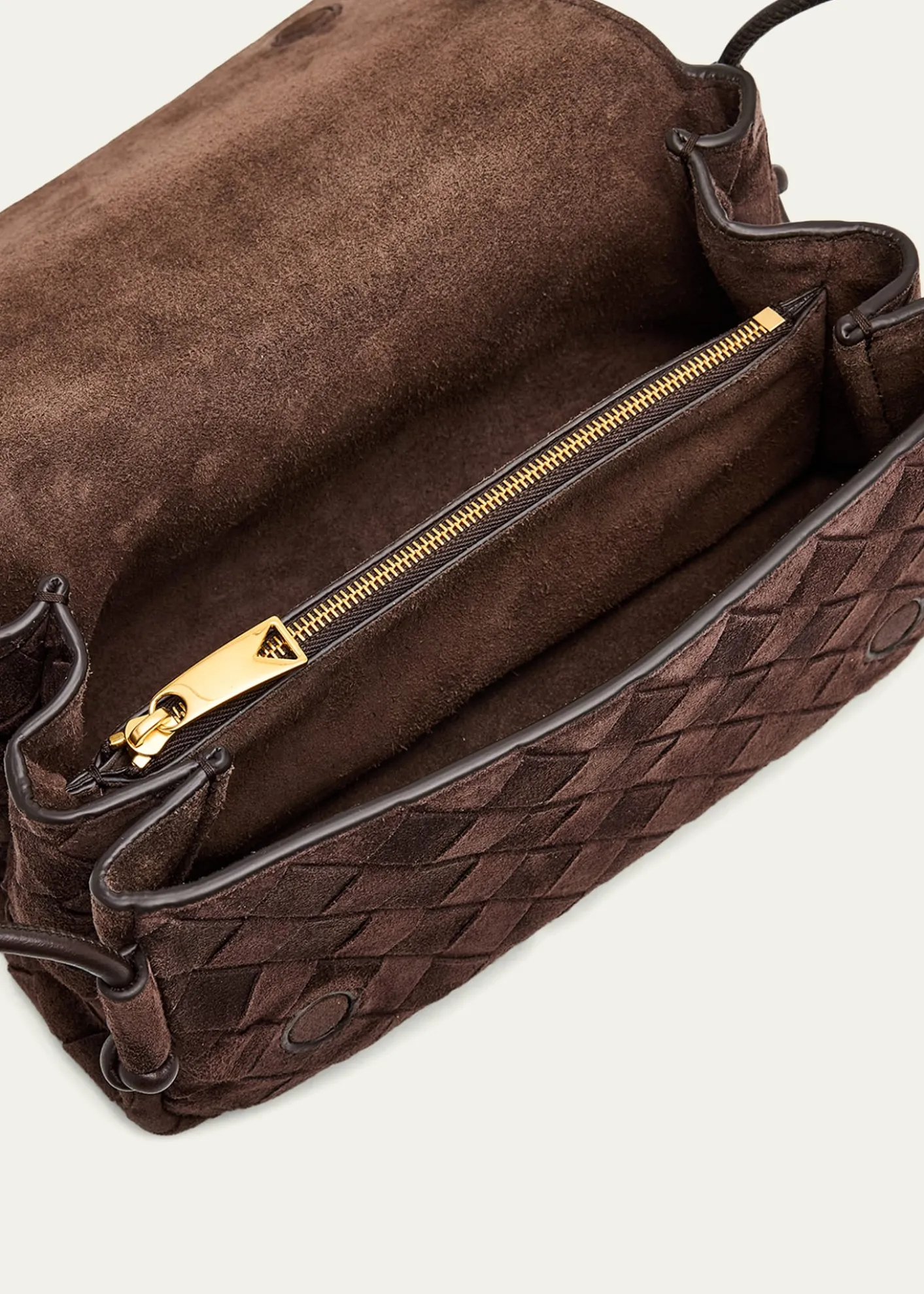 Bottega VenetaSmooth Suede Crossbody Bag