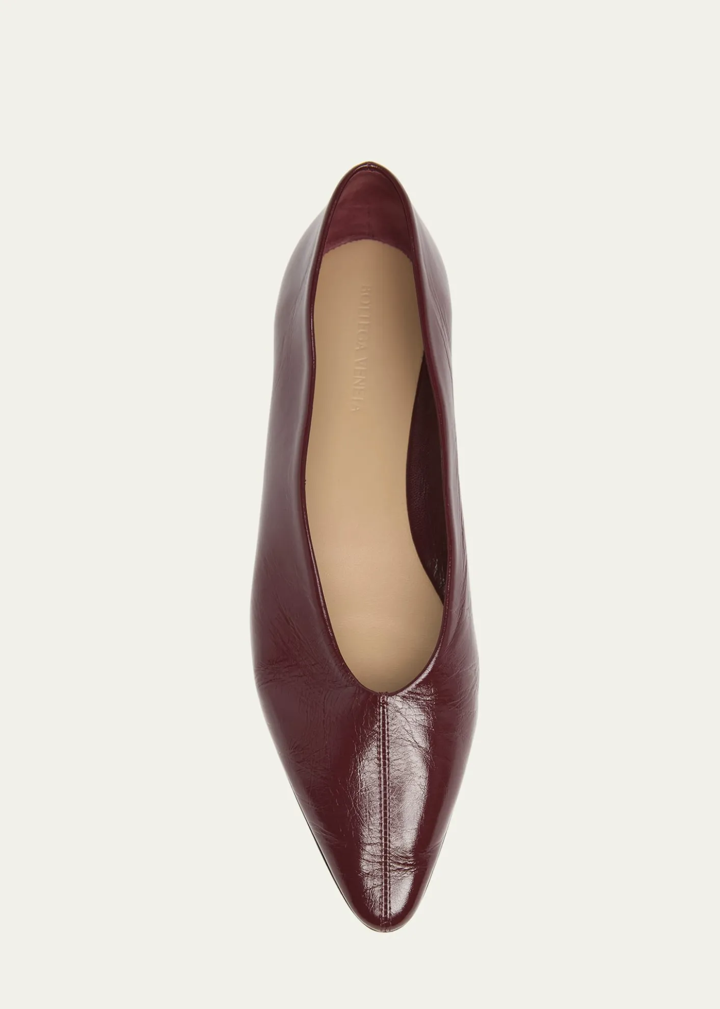 Bottega VenetaSofia Pointed Leather Ballet Flats