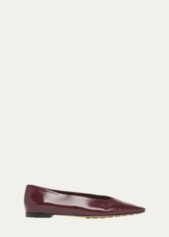 Bottega VenetaSofia Pointed Leather Ballet Flats