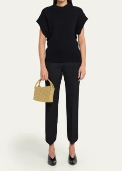 Bottega VenetaTosca Intreccio Leather Mini Top-Handle Bag
