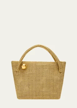 Bottega VenetaTosca Intreccio Leather Mini Top-Handle Bag