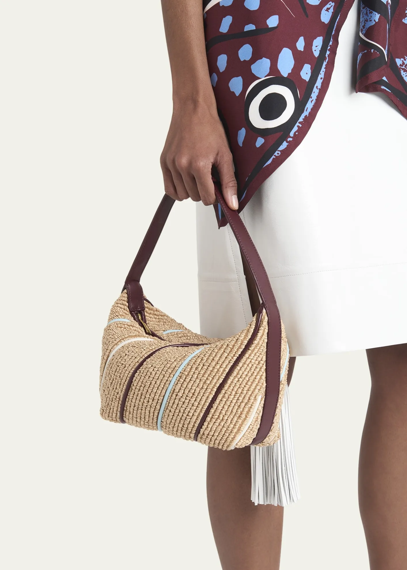 Bottega VenetaWallace Mini Striped Shoulder Bag
