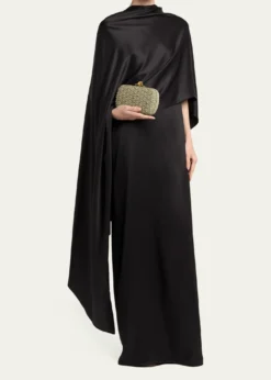 Bottega VenetaWoven Leather Cord Knot Clutch Bag