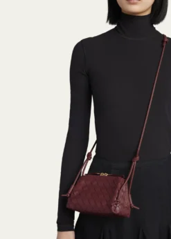 Bottega VenetaZip Leather Pouch Shoulder Bag