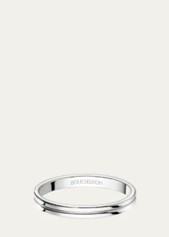 BoucheronGodron Small Platinum Wedding Band