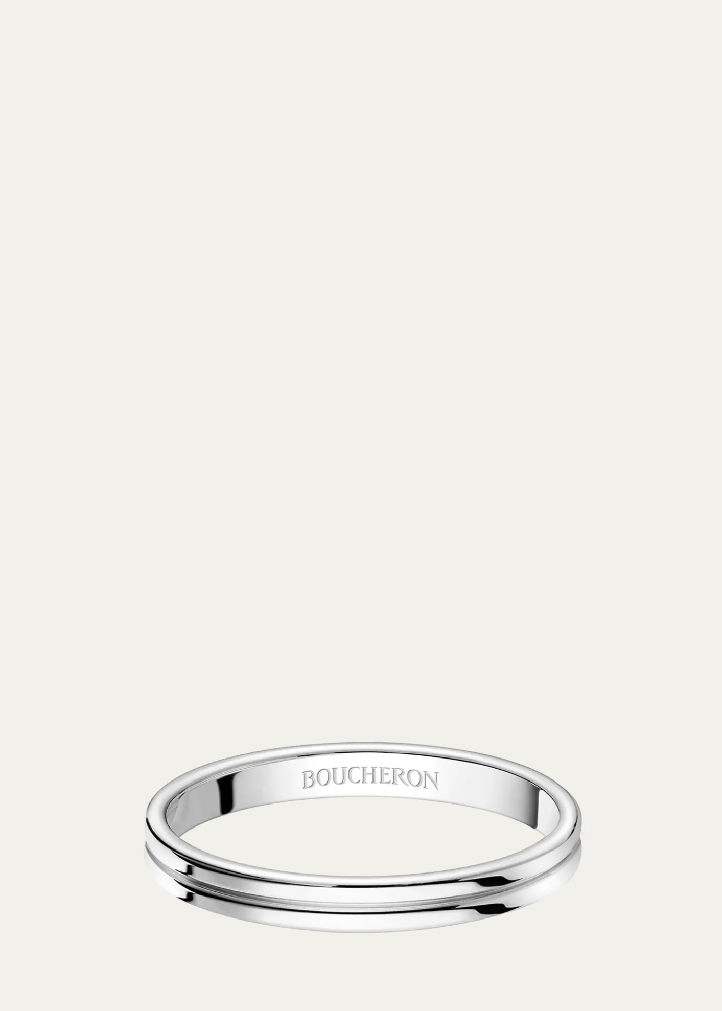 BoucheronGodron Small Platinum Wedding Band