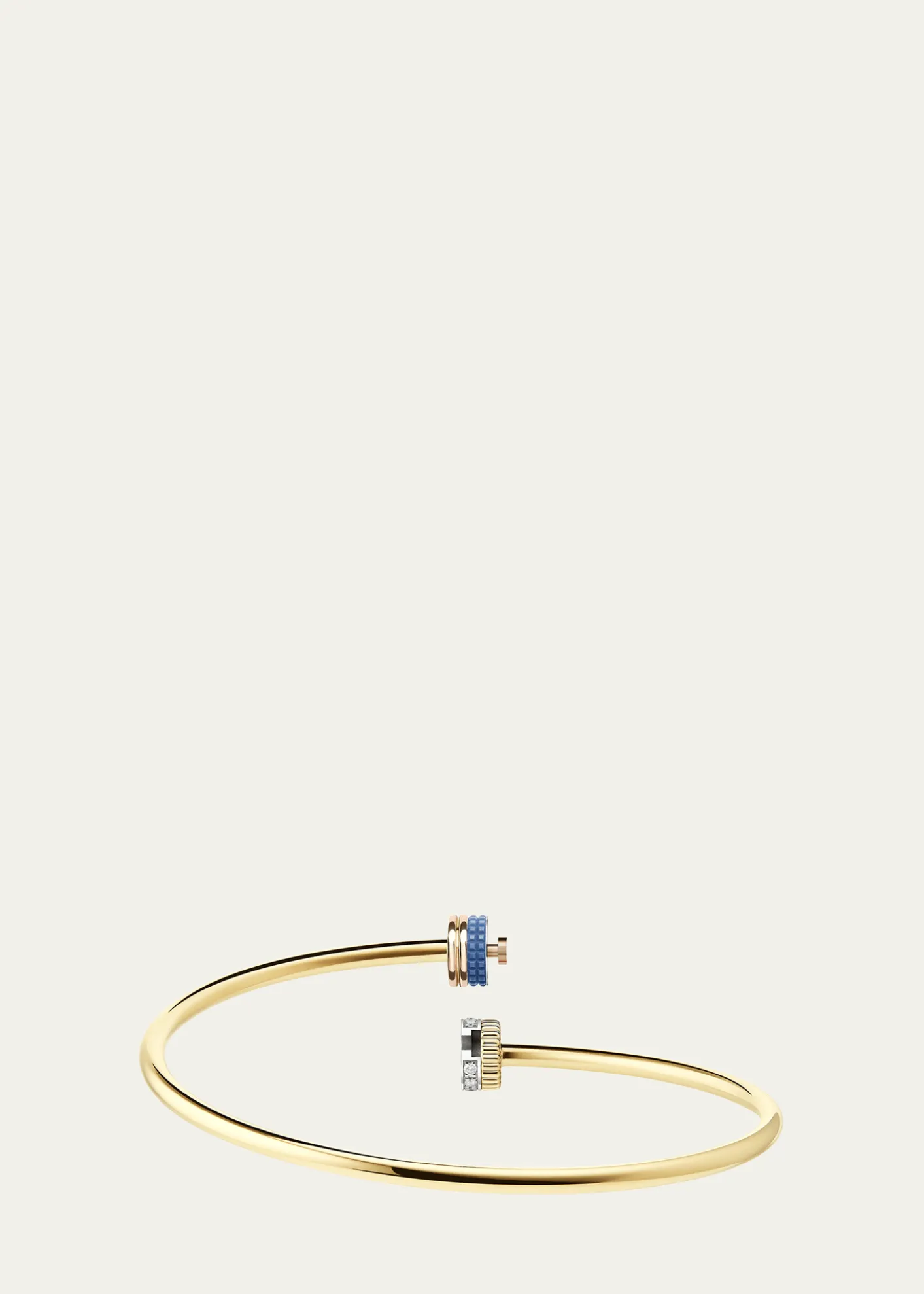 Boucheron18K Yellow, Rose, and White Gold Quatre Blue Edition Bracelet with Diamonds