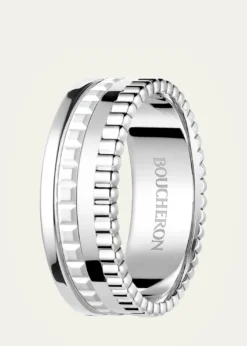 Boucheron18K White Gold Quatre Double White Edition Small Ring
