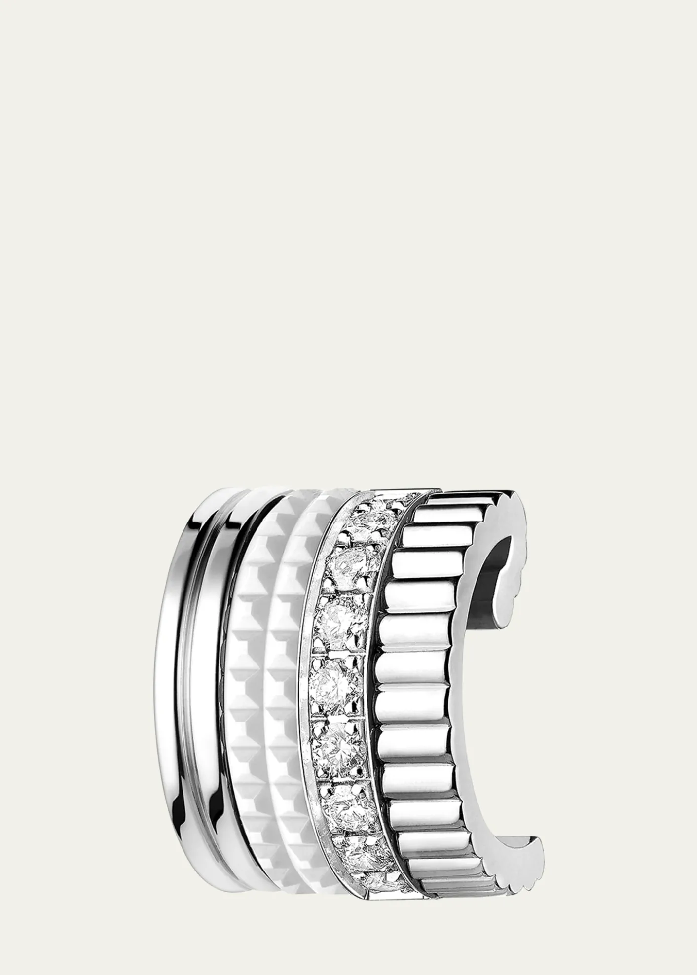 BoucheronQuatre Double White Edition Clip Earring, Single